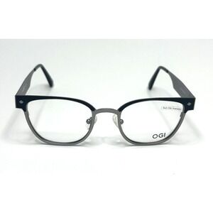 OGI EVOLUTION Designer Eyeglasses Frames Black Silver 49 20 145 Model 4301/1592